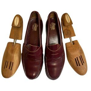 GH Bass Logan flat strap Weejuns Loafer, Burgundy Size 11 D